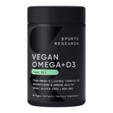 Вегетарианская Омега-3 630 мг с витамином Д3 5000 МЕ, Vegan Omega-3 630 mg + Vitamin D3 5000 iu, Sports Research, 60 вегетарианских капсул 1