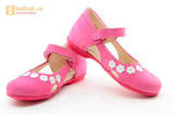 Туфли Тотто из натуральной кожи на липучке для девочек, цвет Розовый, 10208A. Изображение 10 из 16.