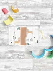 Набор платочков-слюнявчиков Mjölk Олени в лесу