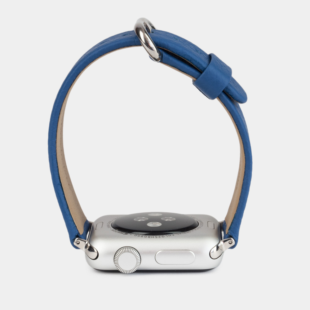 Ремешок для Apple Watch 42/44mm Classic из кожи теленка цвета синий королевский