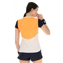 Женская теннисная футболка Lotto Top W IV Tee 1 - bright white/orange