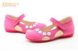 Туфли Тотто из натуральной кожи на липучке для девочек, цвет Розовый, 10208A. Изображение 11 из 16.