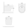 Boheme 978-BIDET-MW Биде FIORE Белый матовый