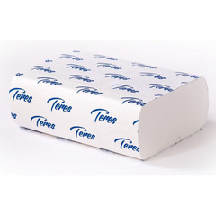 Полотенца бумажные листовые Терес Z-сложения 1-слойные 15 пачек по 200 листов (артикул производителя Т-0246)