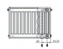 Радиатор стальной панельный AXIS 22 500 x 1100 Ventil