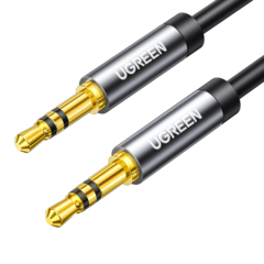 Кабель UGREEN 3,5mm Male to 3,5mm Male Cable, Длина: 2м AV119, черный