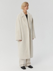 ЭКО-шуба Нью-Йорк, молочная