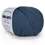 Пряжа Lana Gatto Supersoft 14527 яркий джинс