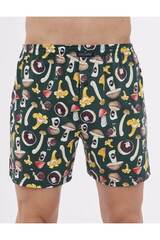 Свободные боксеры CORNETTE 001/011-14 CLASSIC_Темно-зеленый + коричневый