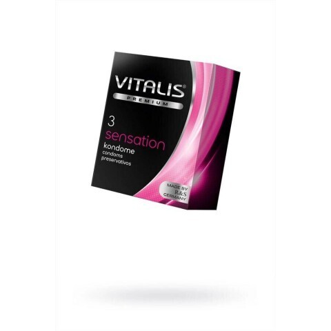 VITALIS №3 Sensation Презервативы с кольцами и точками