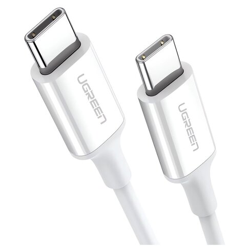 Кабель  UGREEN L501 (35254) 60W USB-C to USB-C PD Fast Charging Braided Cable 3A Max, 1м, черный