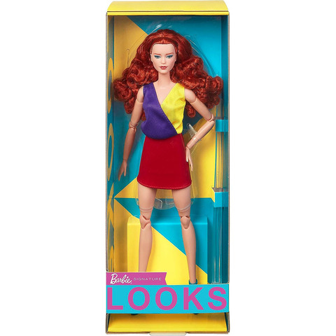 Барби Лукс 13 с Рыжими Кудрявыми Волосами Колор Блок