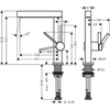 Hansgrohe Finoris 76060670 Смеситель для раковины (черный матовый)