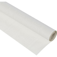 Скатерть одноразовая бумага в рулоне 120 см x 5 м белая
