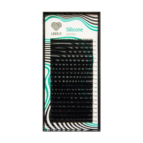 Черные ресницы Lovely- 20 линий MIX (C 0,10 7-12 мм)