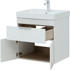Aquanet 312425 Тумба с раковиной Ирис new 60 подвесная 2 ящ. цв. белый глянец (312425)