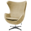 Кресло Egg, карамельная искусственная замша