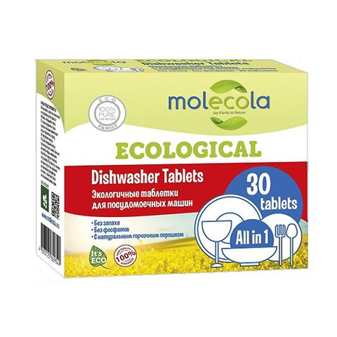 Экологичные таблетки для ПММ 30 шт | Molecola