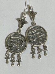 Египет (серьги из серебра)
