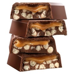 Шоколад Hershey's Layer Crunch Caramel с кусочками печенья и карамелью 39 гр