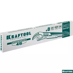 KRAFTOOL PANZER-45, №0, 1/2?, 240 мм, трубный ключ с изогнутыми губками (2735-05)