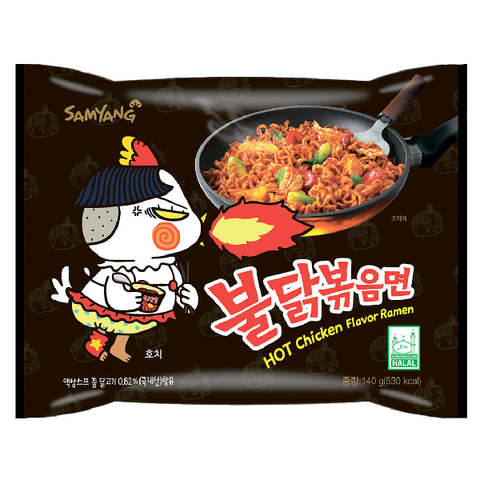 Лапша со вкусом курицы острая Samyang, 140 гр