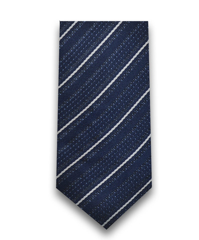 Темно-синий галстук со светлой полоской TSAREVICH