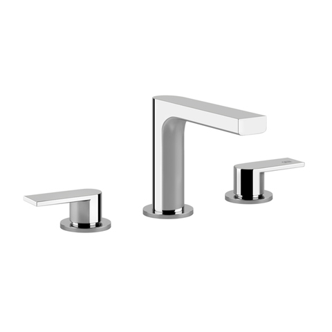 Gessi 38612#031 Gessi Emporio Via manzoni Смеситель для раковины на 3 отверстия, донный клапан и соединительные шланги, цвет: Chrome