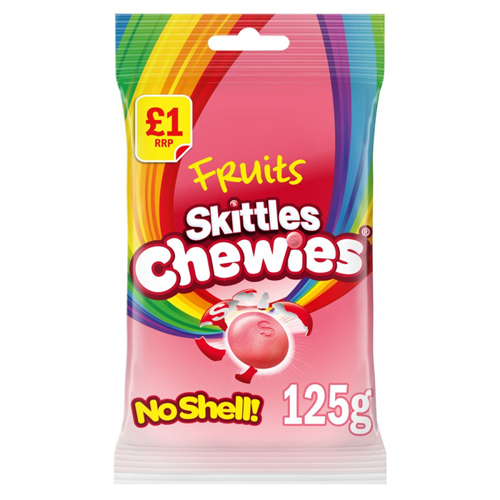 Skittles Chewies Жевательные конфеты Скитлс 125 гр купить дешево с доставкой по Москве и всей