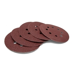 Круг шлифовальный Зубр Стандарт из абразивной бумаги на велкро основе 8отв. Р240 125мм 5шт