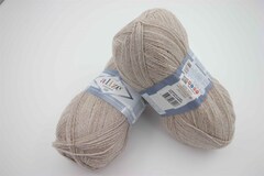 ALIZE "LANAGOLD 800", 49% шерсть, 51% акрил, 100 гр, 800 м, 152 бежевый меланж