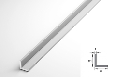 Профиль уголок Лука 10*10*1 Уп 01.2000.501л серебро