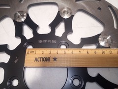 Диск на Harley Davidson DYNA, SPORTSTER, SOFTAIL, TOURING / черный / тормозной /передний / плавающий