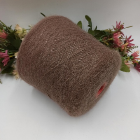 Альпака на шёлке арт AlpaSeta от Pura Lana Italia Капучино