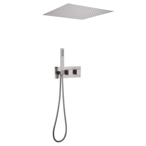 Abber AF8255SP Душевая система Abber Daheim AF8255SP скрытого монтажа без излива, термостат, сатин