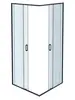 Aquatek AQ ARI KV 09020GM AQ ARI KV 09020GM Душевой уголок квадратный, двери раздвижные 900x900x2000 профиль оружейная сталь, стекло прозрачное