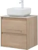 Aquanet 287901 Компл.2 - Тумба Nova Lite 60 2 ящ. цв. дуб крафт (287901)