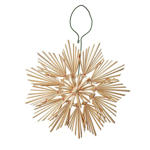 Ёлочное украшение Vintertid (звезда), 20 см, солома