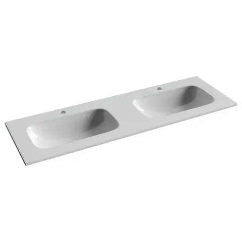 Ceramica Nova CN7022 CN7022 Раковина мебельная Grace прямоугольная 1410*457*137, с двумя чашами и отвер. под смеситель, б