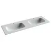 Ceramica Nova CN7022 CN7022 Раковина мебельная Grace прямоугольная 1410*457*137, с двумя чашами и отвер. под смеситель, б