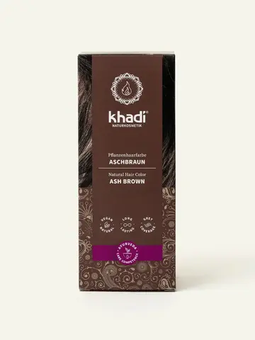 ПЕПЕЛЬНО-КОРИЧНЕВЫЙ натуральная краска для волос Khadi Naturprodukte, 100 гр
