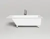 Salini 104823M Salini CASCATA KIT Встраиваемая ванна с прямоугольной чашей 1698х747х600 мм, донный клапан "Click-Clack" белый, сифон, ножки, S-Stone, белый матовый