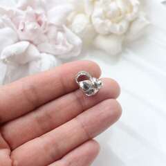 УЦЕНКА!!! Подвеска Ракушка 17 мм, родий, У092