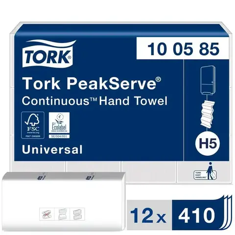 Tork PeakServe® листовые полотенца с непрерывной подачей белый 100585