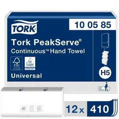 Tork PeakServe® листовые полотенца с непрерывной подачей белый 100585 фото