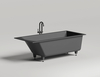 Salini CASCATA KIT 180x80 104523MRH Ванна встраиваемая S-Stone, изготовление внутренней поверхности ванны RAL