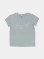 фуфайка  для девочки  КП 302659/голубой прибой
