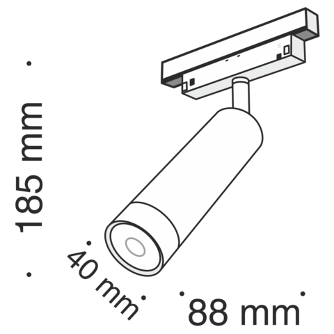 Трековый светильник Maytoni Focus led TR019-2-7W3K-B