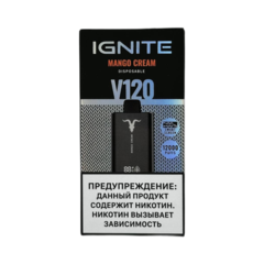 Одноразовая электронная сигарета Ignite V120 Mango Cream (12000 затяжек)