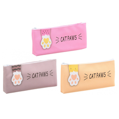 Пенал-косметичка Basir без наполнения, 19*9*2.5 см, серия "Лапки", ассорти